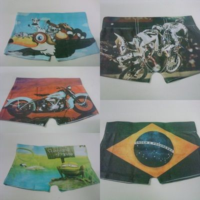 CUECA INFANTIL SUBLIMADA P/M/G VÁRIAS CORES E DESENHOS