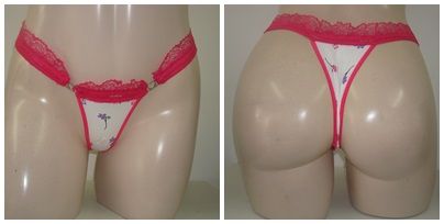 Tanga com Fivela de coração Tamanho:único Cod:221