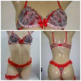 Conjunto babado c\ perneira P\M\G Cód:504